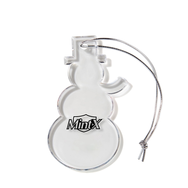 SNOWMAN SHAPED USA MADE ACRYLIC ORNAMENT - SNOWMAN SHAPED USA MADE ACRYLIC ORNAMENT - Image 3 of 3