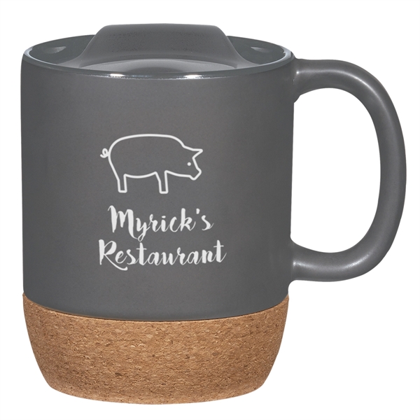 14 Oz. Cork Base Ceramic Mug - 14 Oz. Cork Base Ceramic Mug - Image 4 of 20