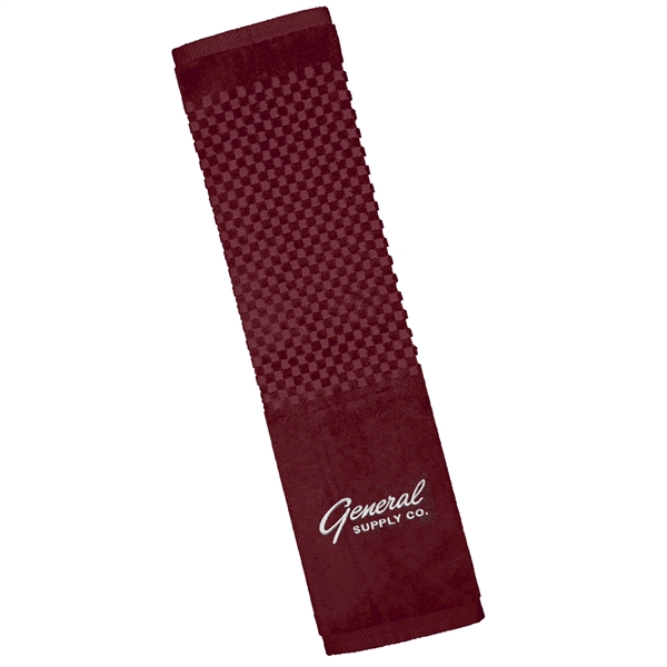 Premium Velour 16x22, 3.5lb Checkered Heavyweight Golf Towel - Premium Velour 16x22, 3.5lb Checkered Heavyweight Golf Towel - Image 4 of 25