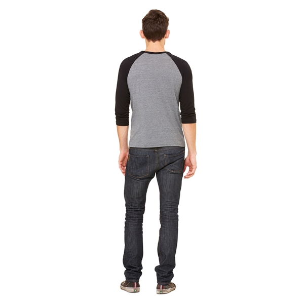 Unisex 3/4 Sleeve Baseball Tee - Unisex 3/4 Sleeve Baseball Tee - Image 3 of 17