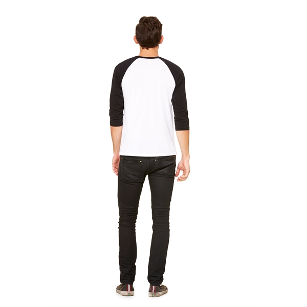 Unisex 3/4 Sleeve Baseball Tee - Unisex 3/4 Sleeve Baseball Tee - Image 9 of 17