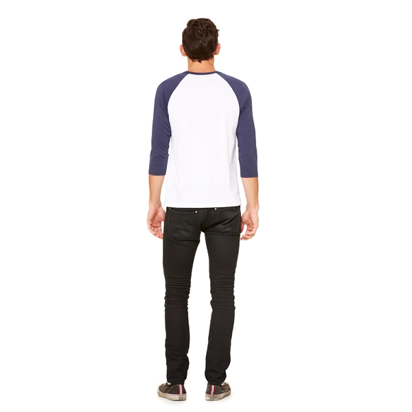 Unisex 3/4 Sleeve Baseball Tee - Unisex 3/4 Sleeve Baseball Tee - Image 13 of 17