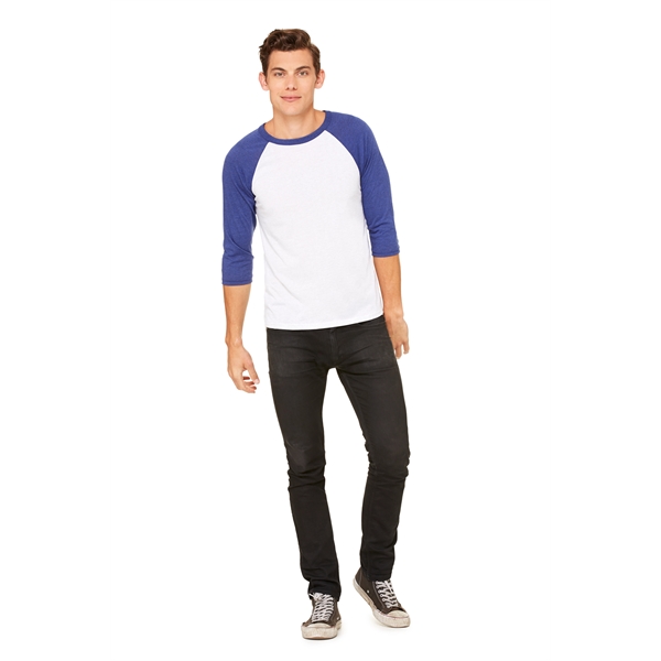 Unisex 3/4 Sleeve Baseball Tee - Unisex 3/4 Sleeve Baseball Tee - Image 16 of 17