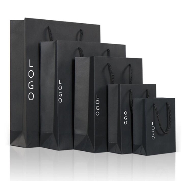 Black Cardboard Coated Paper Bags.Custom Gift Bags - Black Cardboard Coated Paper Bags.Custom Gift Bags - Image 0 of 2