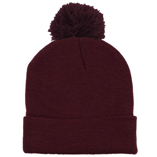 Long Knit Beanie With Pom - Long Knit Beanie With Pom - Image 5 of 12