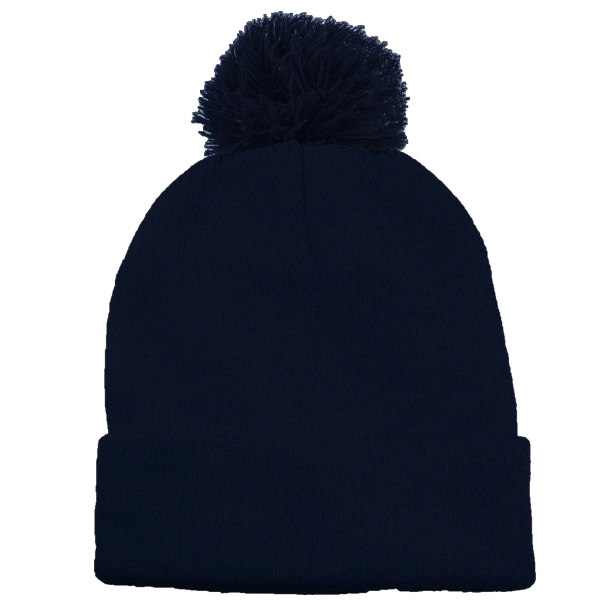 Long Knit Beanie With Pom - Long Knit Beanie With Pom - Image 6 of 12