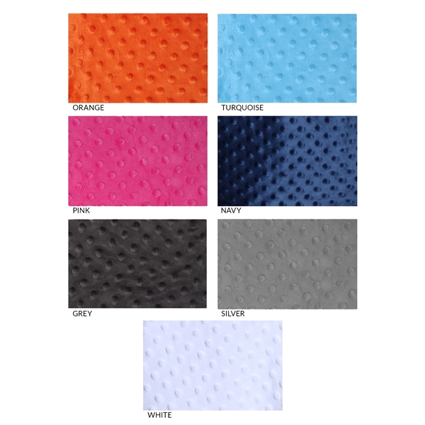28" Ladies Microfleece Dot Pattern Spa Wrap - 28" Ladies Microfleece Dot Pattern Spa Wrap - Image 8 of 8