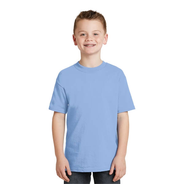 Hanes - Youth Beefy-T 100% Cotton T-Shirt. - Hanes - Youth Beefy-T 100% Cotton T-Shirt. - Image 0 of 30