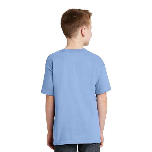 Hanes - Youth Beefy-T 100% Cotton T-Shirt. - Hanes - Youth Beefy-T 100% Cotton T-Shirt. - Image 1 of 30