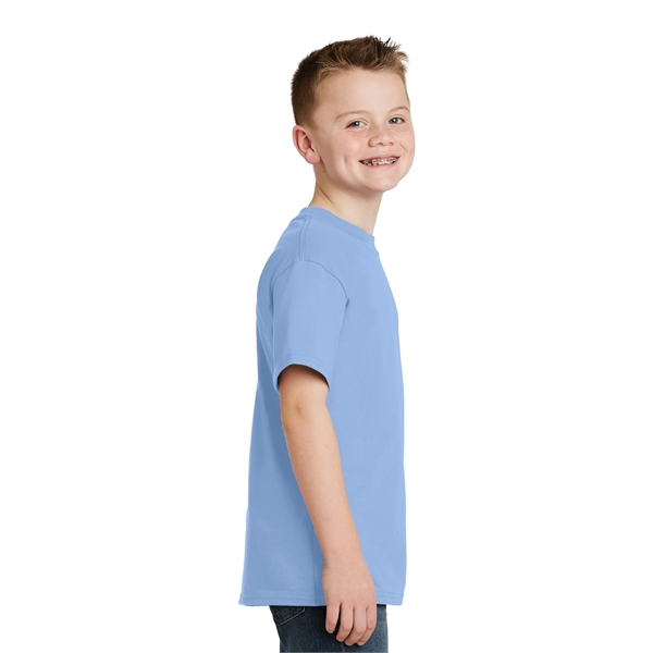 Hanes - Youth Beefy-T 100% Cotton T-Shirt. - Hanes - Youth Beefy-T 100% Cotton T-Shirt. - Image 2 of 30