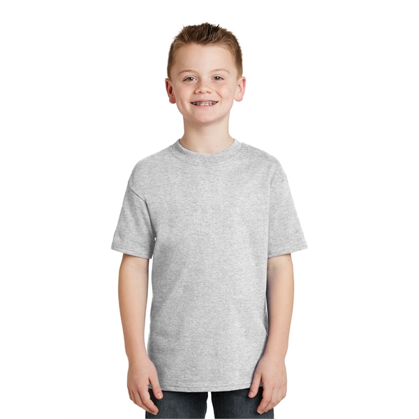 Hanes - Youth Beefy-T 100% Cotton T-Shirt. - Hanes - Youth Beefy-T 100% Cotton T-Shirt. - Image 6 of 30