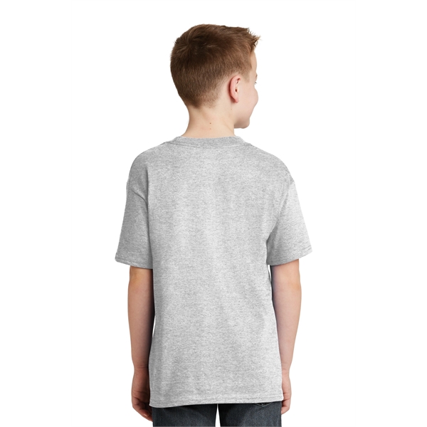 Hanes - Youth Beefy-T 100% Cotton T-Shirt. - Hanes - Youth Beefy-T 100% Cotton T-Shirt. - Image 7 of 30