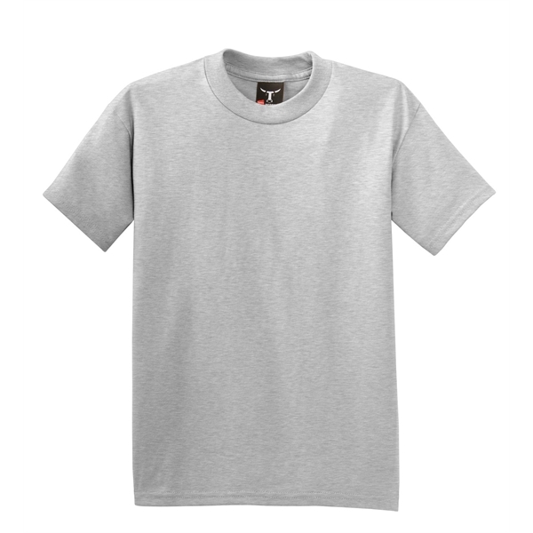 Hanes - Youth Beefy-T 100% Cotton T-Shirt. - Hanes - Youth Beefy-T 100% Cotton T-Shirt. - Image 9 of 30