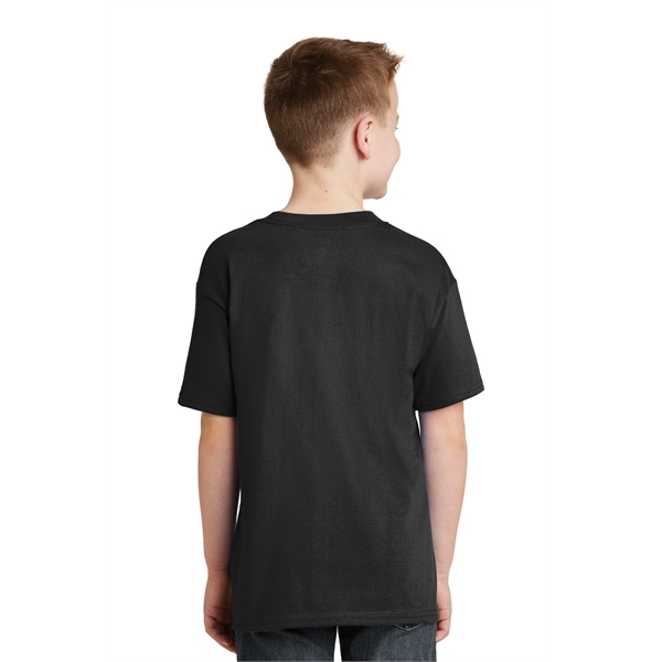 Hanes - Youth Beefy-T 100% Cotton T-Shirt. - Hanes - Youth Beefy-T 100% Cotton T-Shirt. - Image 12 of 30