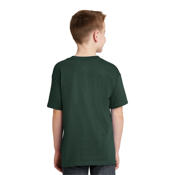 Hanes - Youth Beefy-T 100% Cotton T-Shirt. - Hanes - Youth Beefy-T 100% Cotton T-Shirt. - Image 17 of 30