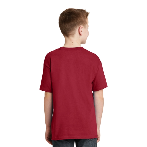 Hanes - Youth Beefy-T 100% Cotton T-Shirt. - Hanes - Youth Beefy-T 100% Cotton T-Shirt. - Image 22 of 30