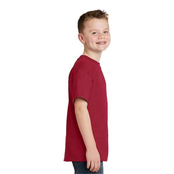 Hanes - Youth Beefy-T 100% Cotton T-Shirt. - Hanes - Youth Beefy-T 100% Cotton T-Shirt. - Image 23 of 30