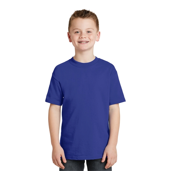 Hanes - Youth Beefy-T 100% Cotton T-Shirt. - Hanes - Youth Beefy-T 100% Cotton T-Shirt. - Image 26 of 30