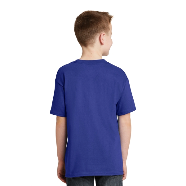 Hanes - Youth Beefy-T 100% Cotton T-Shirt. - Hanes - Youth Beefy-T 100% Cotton T-Shirt. - Image 27 of 30