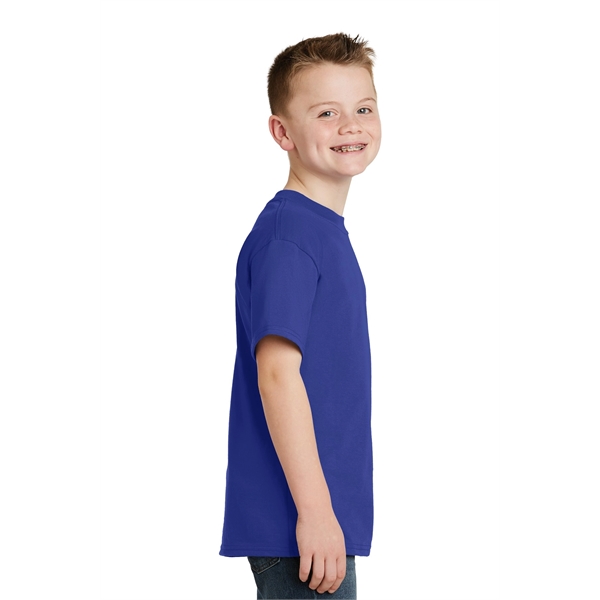 Hanes - Youth Beefy-T 100% Cotton T-Shirt. - Hanes - Youth Beefy-T 100% Cotton T-Shirt. - Image 28 of 30