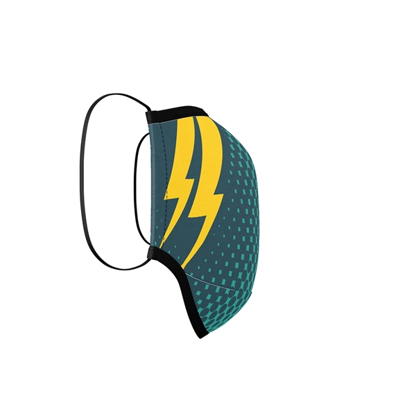 TITAN JR. Import 3-Ply Dye-Sub Youth Face Mask - TITAN JR. Import 3-Ply Dye-Sub Youth Face Mask - Image 4 of 9