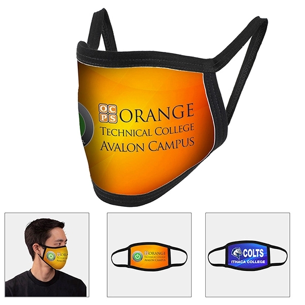 2 Ply Full Color Sublimation Washable & Reusable Face Mask