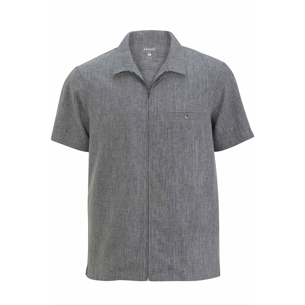 Men's V-Neck Zip Service Shirt - Men's V-Neck Zip Service Shirt - Image 1 of 1