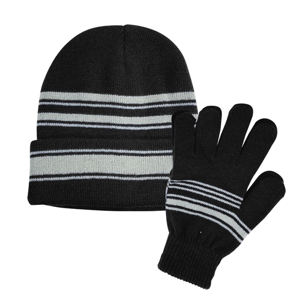 Cuff Beanie and Gloves Set - Cuff Beanie and Gloves Set - Image 2 of 8