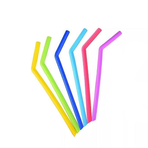 Reusable Bent Silicone Straw - Reusable Bent Silicone Straw - Image 2 of 9