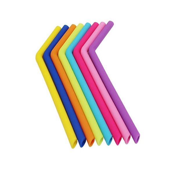 Reusable Bent Silicone Straw - Reusable Bent Silicone Straw - Image 3 of 9