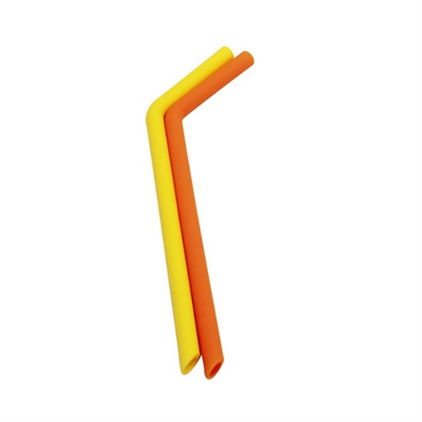 Reusable Bent Silicone Straw - Reusable Bent Silicone Straw - Image 4 of 9