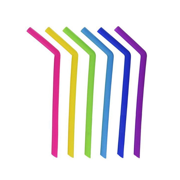 Reusable Bent Silicone Straw - Reusable Bent Silicone Straw - Image 8 of 9