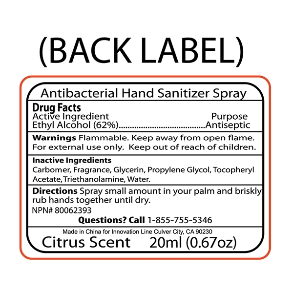 SanCard 20 ml. Antibacterial Hand Sanitizer Spray - SanCard 20 ml. Antibacterial Hand Sanitizer Spray - Image 1 of 8