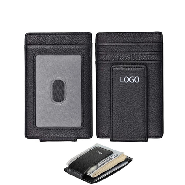 Leather RFID Money Clip - Leather RFID Money Clip - Image 1 of 2