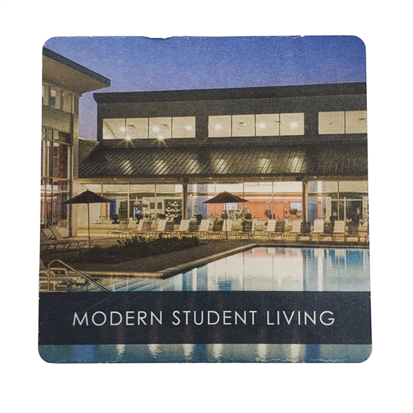 4" Square Full Color Pulp-Board Coaster 80pt - 4" Square Full Color Pulp-Board Coaster 80pt - Image 0 of 2
