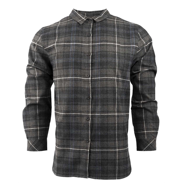 Burnside Women's No Pocket Yarn-Dyed Long Sleeve Flannel ... - Burnside Women's No Pocket Yarn-Dyed Long Sleeve Flannel ... - Image 3 of 7