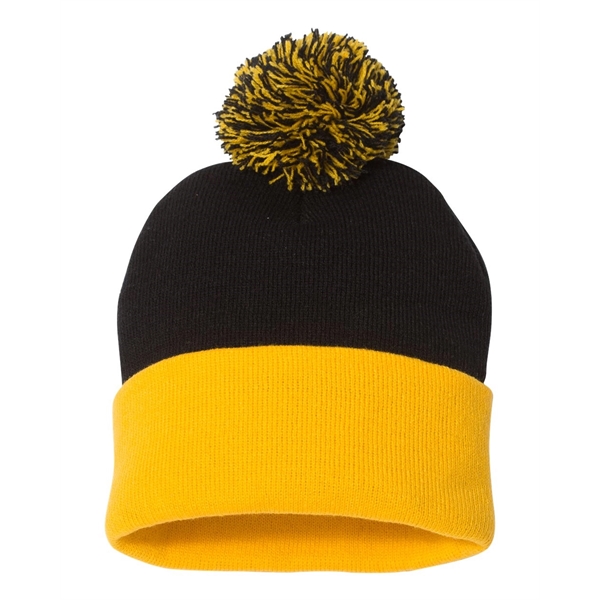 Sportsman 12" Pom-Pom Cuffed Beanie - Sportsman 12" Pom-Pom Cuffed Beanie - Image 51 of 103