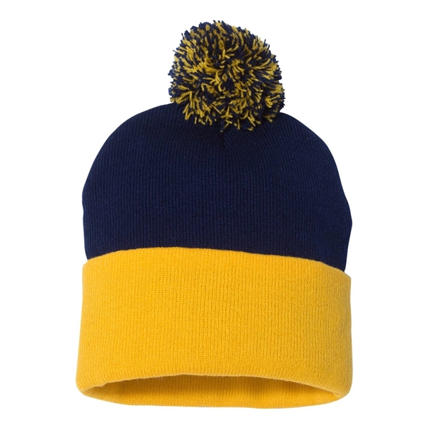 Sportsman 12" Pom-Pom Cuffed Beanie - Sportsman 12" Pom-Pom Cuffed Beanie - Image 83 of 103