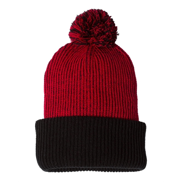 Sportsman 12" Speckled Pom-Pom Cuffed Beanie - Sportsman 12" Speckled Pom-Pom Cuffed Beanie - Image 12 of 15