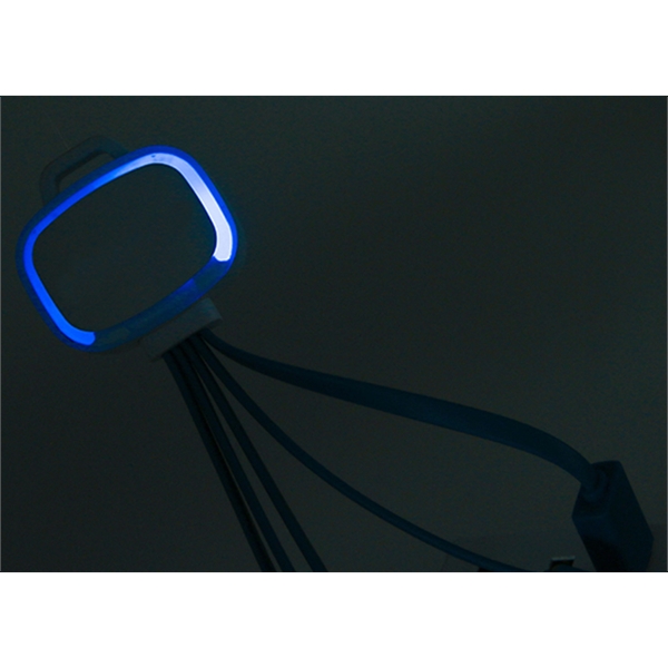 Light Up 5-In-1 Mobile USB Charging Cables - W/ Type C - Light Up 5-In-1 Mobile USB Charging Cables - W/ Type C - Image 2 of 4