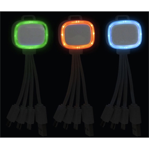 Light Up 5-In-1 Mobile USB Charging Cables - W/ Type C - Light Up 5-In-1 Mobile USB Charging Cables - W/ Type C - Image 3 of 4