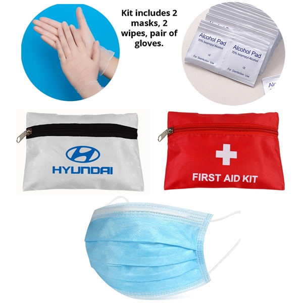 PPE Kit 2 Surgical masks, 2 Alcohol Pads, Pair of Gloves - PPE Kit 2 Surgical masks, 2 Alcohol Pads, Pair of Gloves - Image 0 of 7