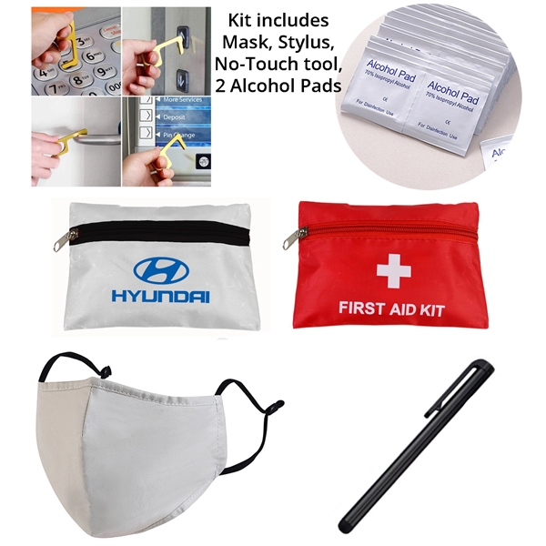 Cotton Mask w/ Fliter, Stylus, No-Touch Tool, 2 Alcohol pads - Cotton Mask w/ Fliter, Stylus, No-Touch Tool, 2 Alcohol pads - Image 0 of 5