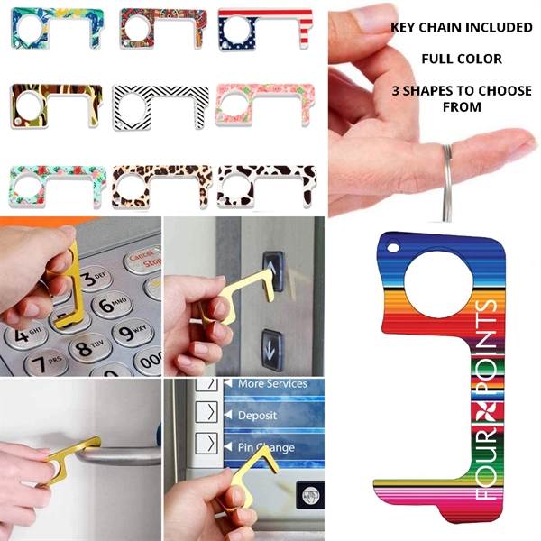 Full Color PPE No Touch Hygiene Door Opener Tool - Acrylic - Full Color PPE No Touch Hygiene Door Opener Tool - Acrylic - Image 0 of 9