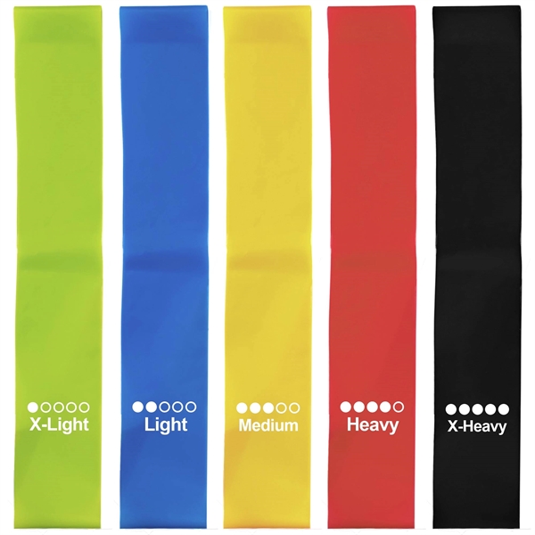 Yoga Resistance Bands with Pouch - Yoga Resistance Bands with Pouch - Image 1 of 4