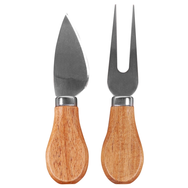 Mini Round Cheese Board & Knife Set - Mini Round Cheese Board & Knife Set - Image 6 of 6