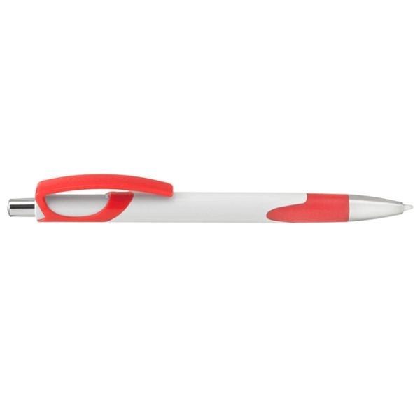 Plastic Ballpoint Pens w/ Fun Color Accent & Rubber Grip - Plastic Ballpoint Pens w/ Fun Color Accent & Rubber Grip - Image 4 of 4
