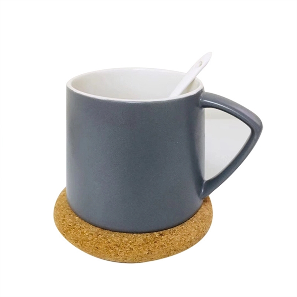 4" Round Drinkware Tableware Utensils Bverage Cork Coaster - 4" Round Drinkware Tableware Utensils Bverage Cork Coaster - Image 1 of 4