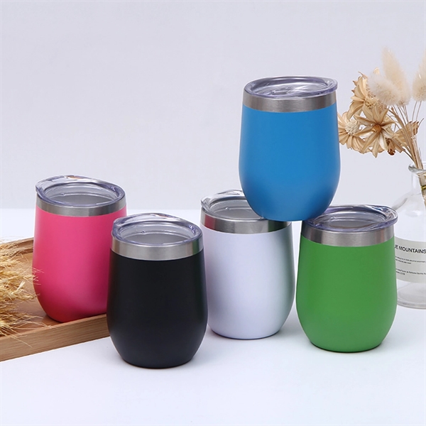 12oz Double Wall Eggshell Cup with Lid - 12oz Double Wall Eggshell Cup with Lid - Image 1 of 5