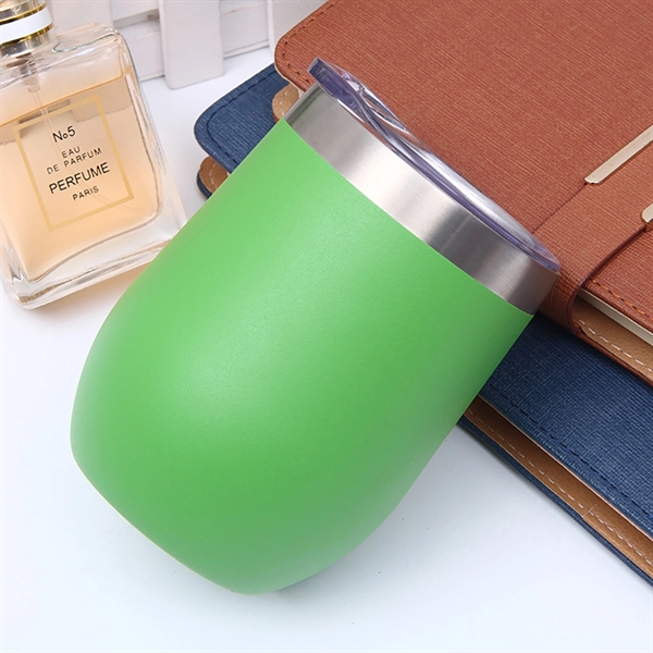 12oz Double Wall Eggshell Cup with Lid - 12oz Double Wall Eggshell Cup with Lid - Image 2 of 5